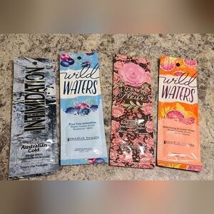 Indoor tanning bed packets 4 total